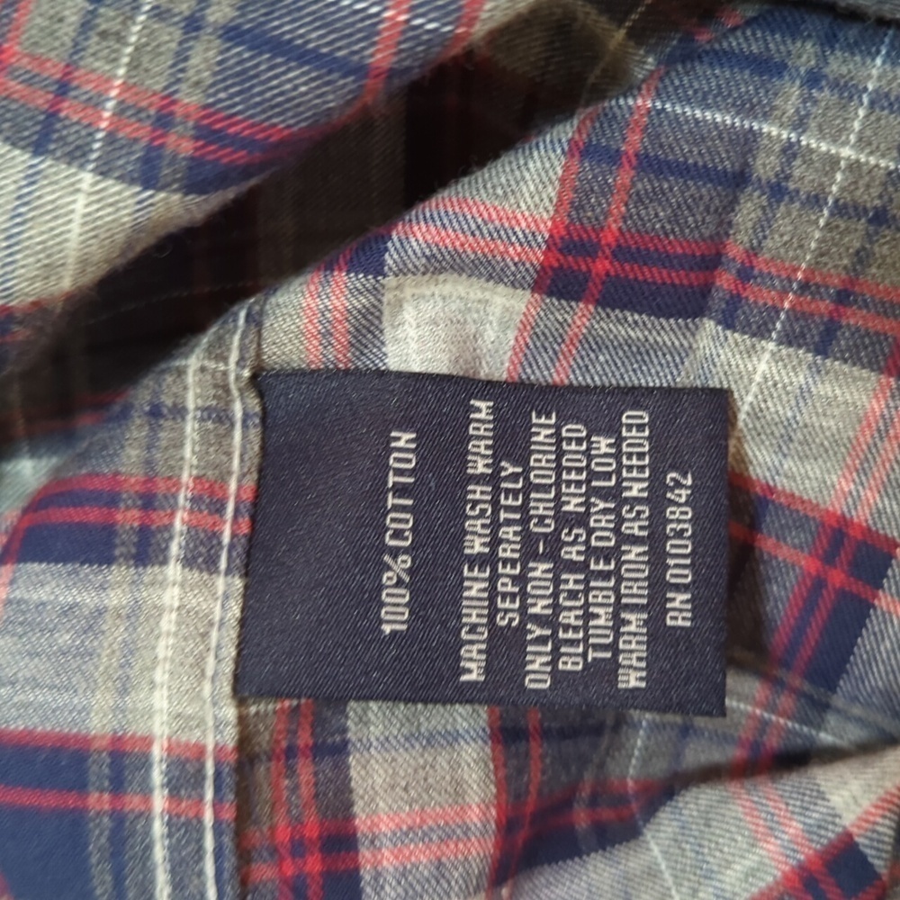 Erbario Toscano Men's Long Sleeve Button Down Harbour Plaid Shirt Size XXL - New - Picture 7 of 8